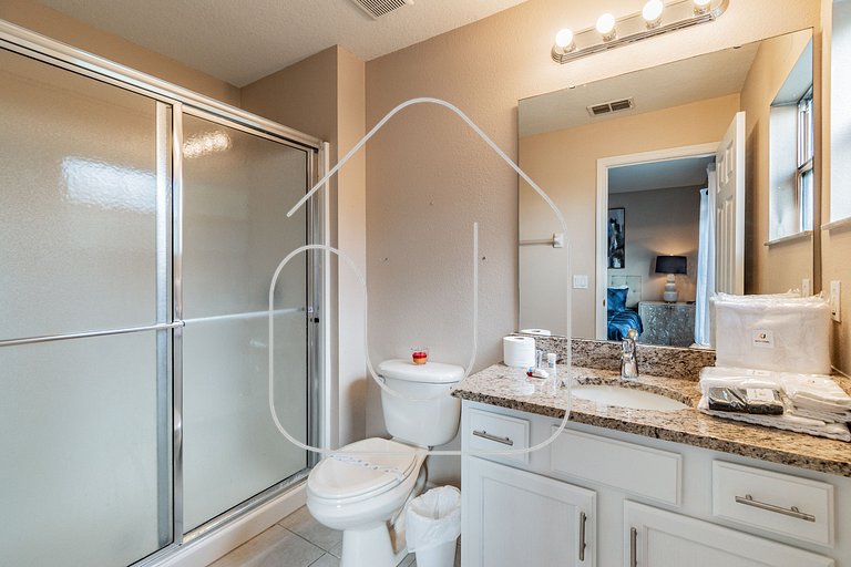 Casa 3Q Bella Vida c Piscina Próx Disney e Walmart