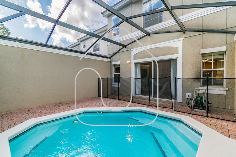 Casa 3Q Bella Vida c Piscina Próx Disney e Walmart