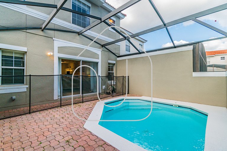 Casa 3Q Bella Vida c Piscina Próx Disney e Walmart