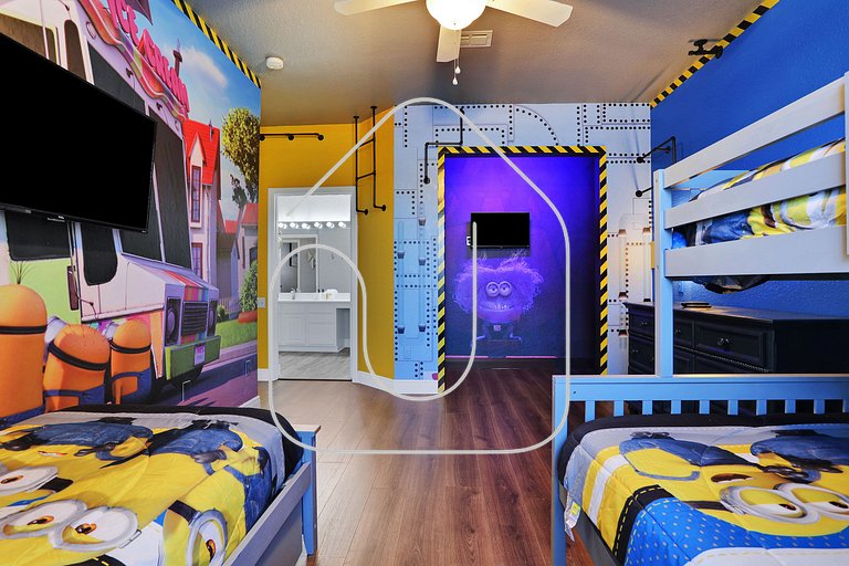 3 quartos y 2 baños 10 minutos de Disney e resort