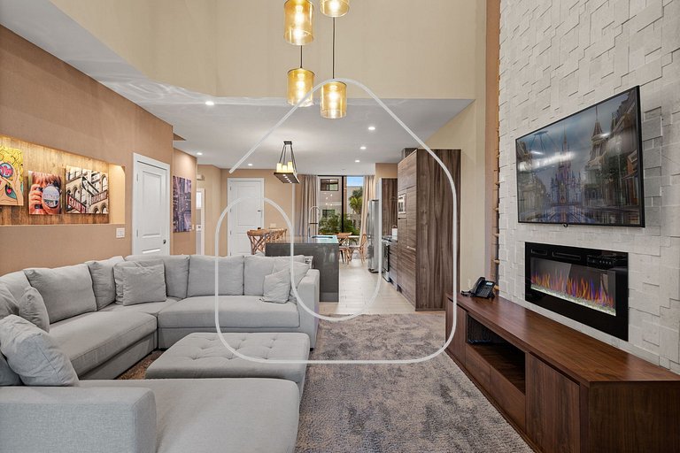 Casa Luxuosa 4Q e 4.5 Ba Perto da Disney