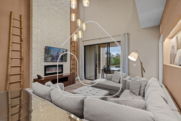 Casa Luxuosa 4Q e 4.5 Ba Perto da Disney