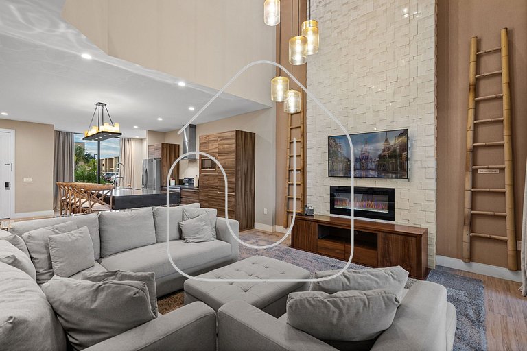 Casa Luxuosa 4Q e 4.5 Ba Perto da Disney