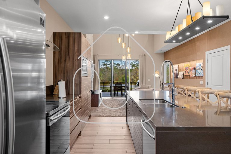 Casa Luxuosa 4Q e 4.5 Ba Perto da Disney