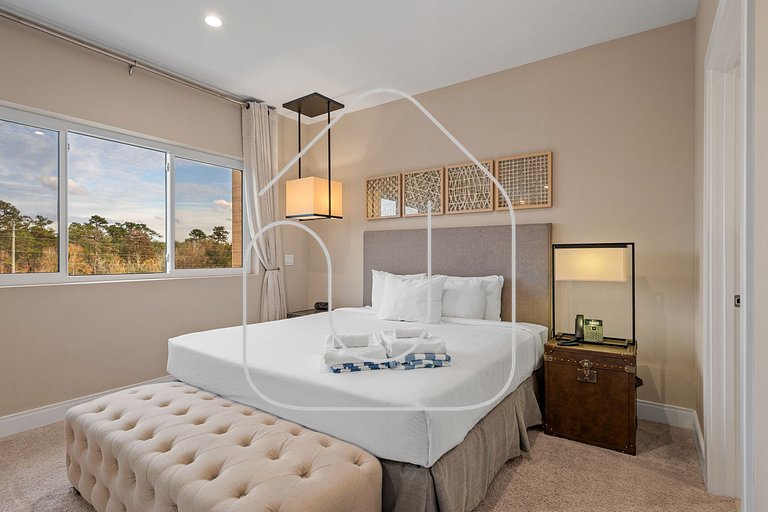 Casa Luxuosa 4Q e 4.5 Ba Perto da Disney