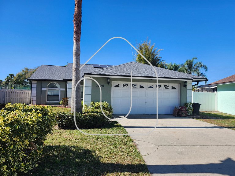 3Q/2B Perto da DISNEY ☆ Piscina Priv.