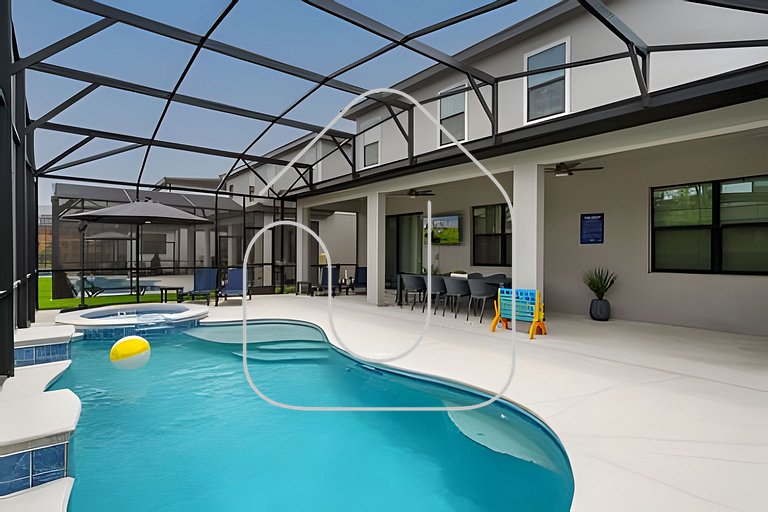 Casa 8Q ☆ Piscina + Cinema ☆ 5min do SeaWorld