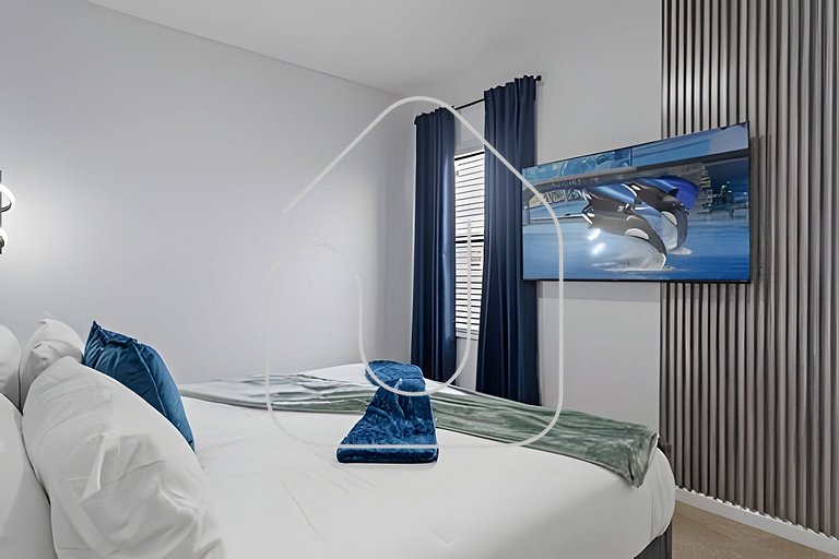 Casa 8Q ☆ Piscina + Cinema ☆ 5min do SeaWorld