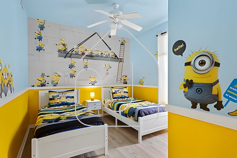 Familiar 3 Quartos Perto da Disney!