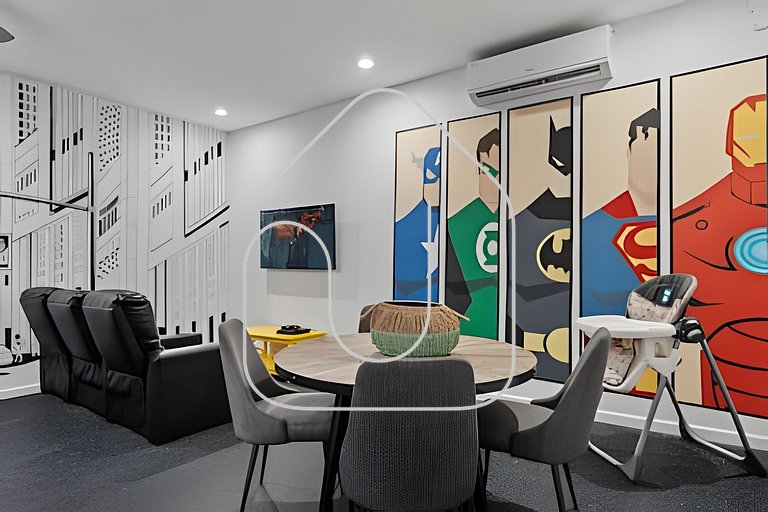 Casa Luxo 4Q c/ Piscina e Game Room Avengers