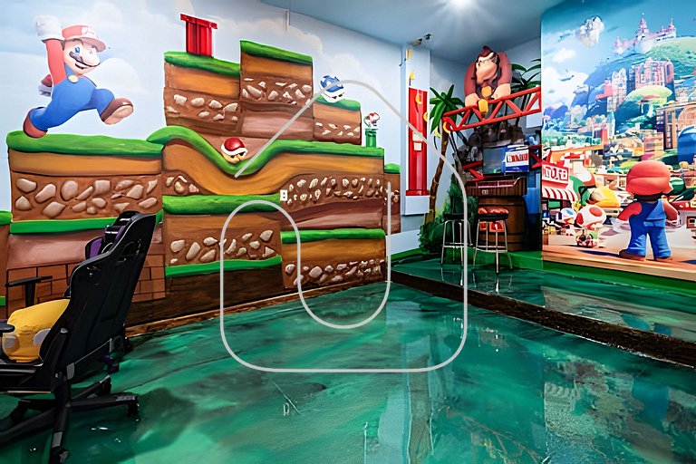 6Q Cinema, Game Room e Spa Privado - 18 hóspedes