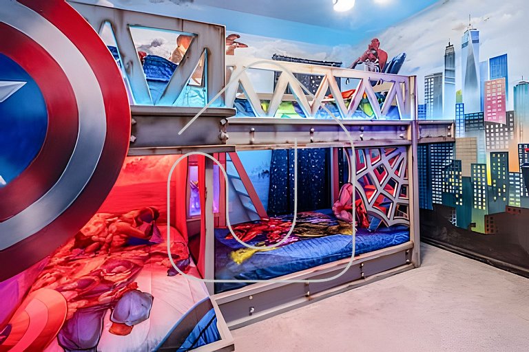 6Q Cinema, Game Room e Spa Privado - 18 hóspedes