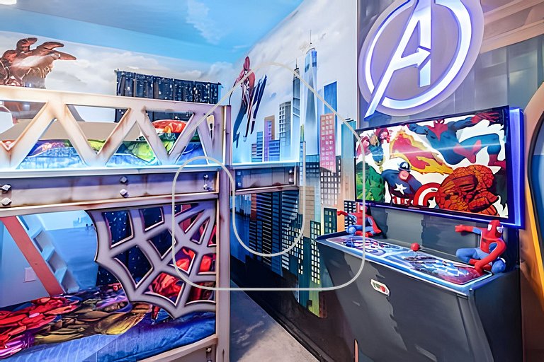 6Q Cinema, Game Room e Spa Privado - 18 hóspedes