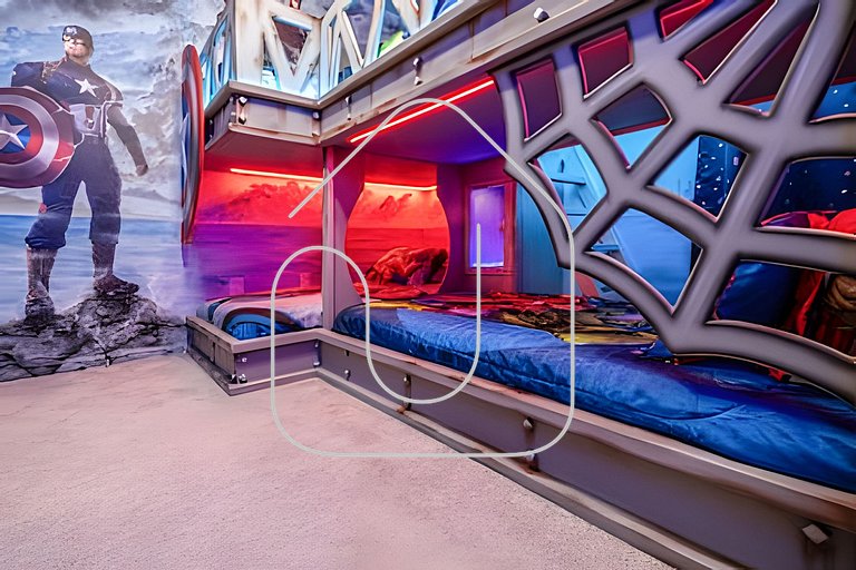 6Q Cinema, Game Room e Spa Privado - 18 hóspedes