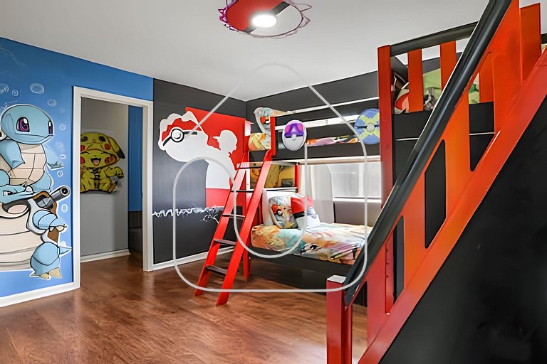 Casa 6Q Familiar c/ Game Room Marvel e Piscina