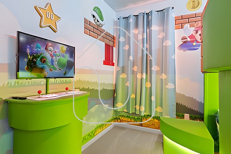 Mansão 9Q Paradiso Grande. Piscina, Sala de Jogos