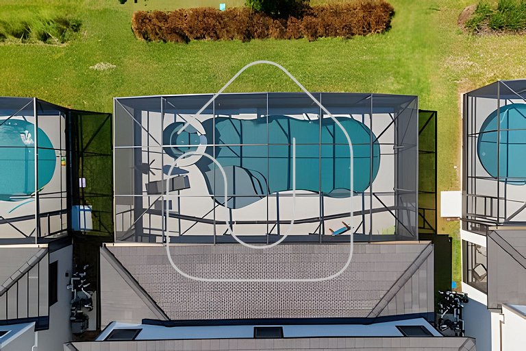 Mansão 9Q Paradiso Grande. Piscina, Sala de Jogos