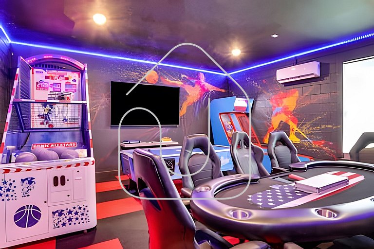 Vila Luxuosa no Reunion c/ Vista Lago & Game Room