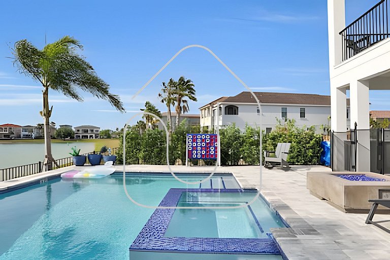 Reunion Luxury Villa w/ Lake View & Game Room