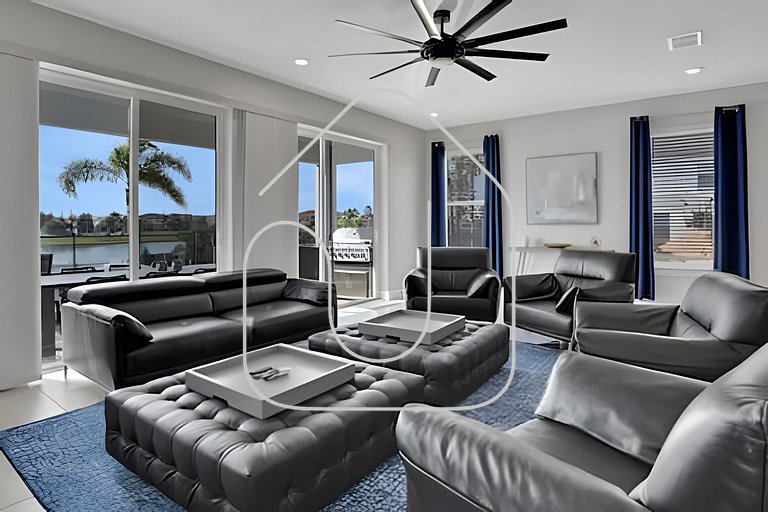 Reunion Luxury Villa w/ Lake View & Game Room