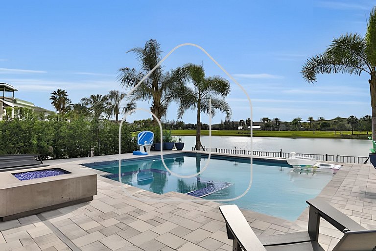 Reunion Luxury Villa w/ Lake View & Game Room