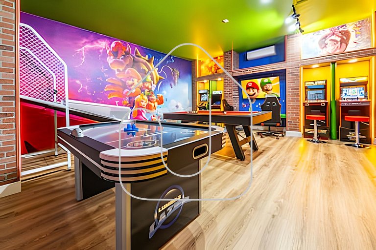 Windsor Hills 4Q c Piscina + Game Room Mario