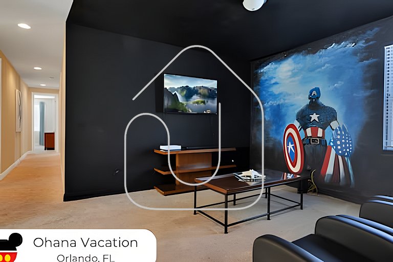 Casa 8Q c/ Piscina e Spa — Perto da Disney