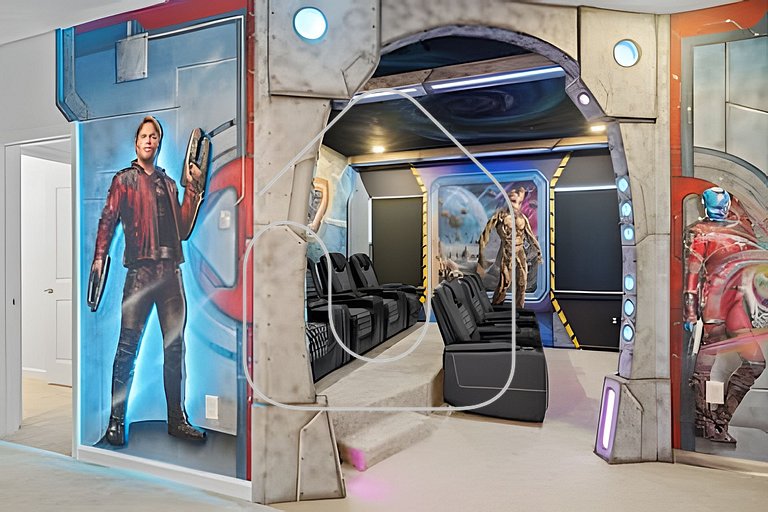 Casa 6Q Luxo c/ Piscina, Game Room e Cinema