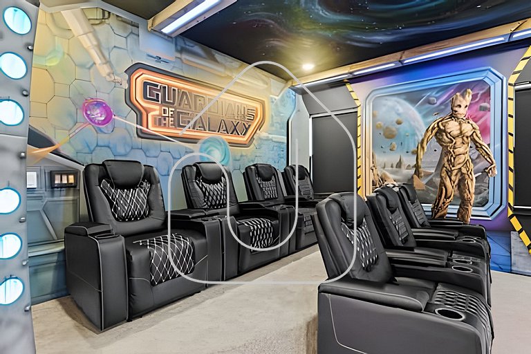 Casa 6Q Luxo c/ Piscina, Game Room e Cinema