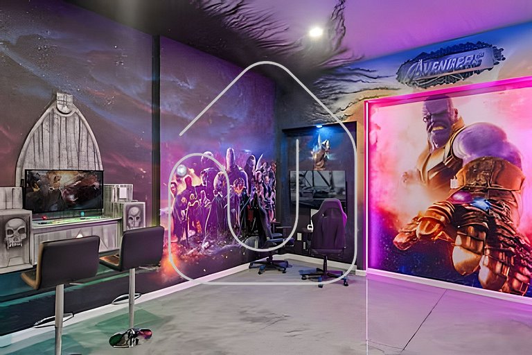 Casa 6Q Luxo c/ Piscina, Game Room e Cinema