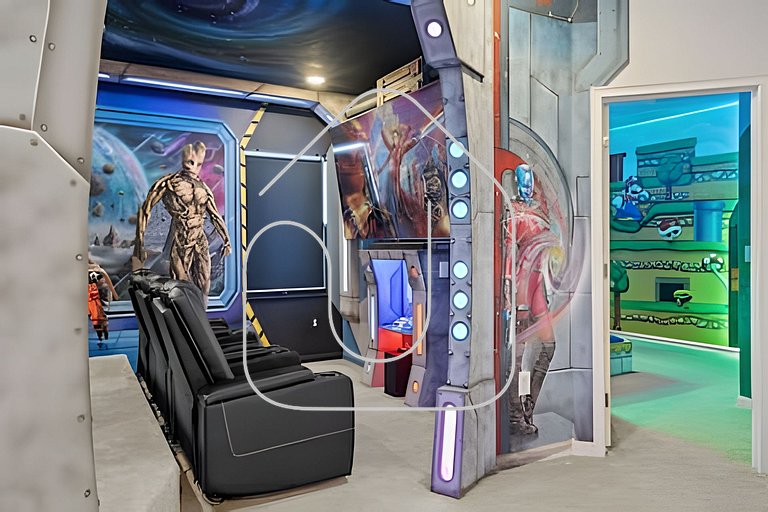 Casa 6Q Luxo c/ Piscina, Game Room e Cinema