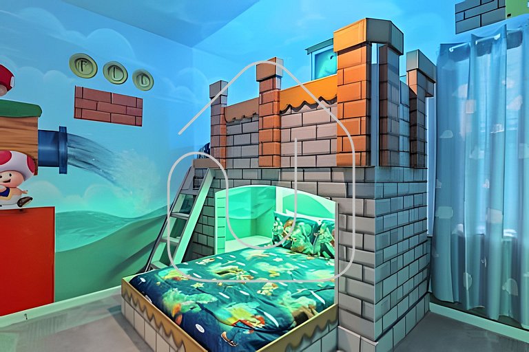 Casa 6Q Luxo c/ Piscina, Game Room e Cinema