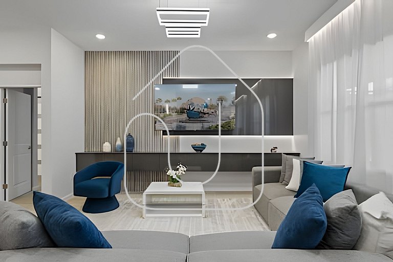 Casa 6Q Luxo c/ Piscina, Game Room e Cinema