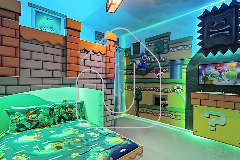 Casa 6Q Luxo c/ Piscina, Game Room e Cinema