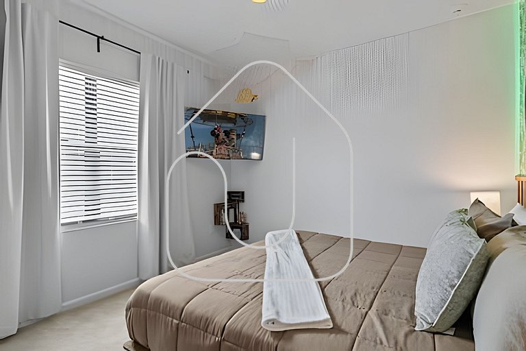 Casa 6Q Luxo c/ Piscina, Game Room e Cinema