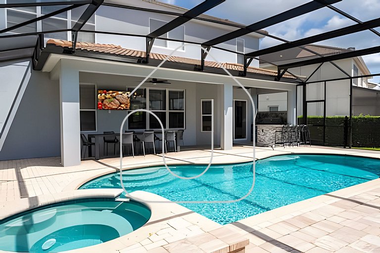 6BD/4BA Windsor Luxury Villa | Game Room & Pool