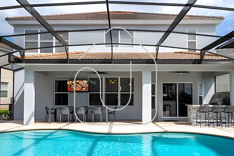 6BD/4BA Windsor Luxury Villa | Game Room & Pool