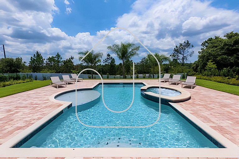 Casa 9Q c/ Piscina e Game Room — Perto da Disney