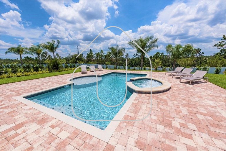 Casa 9Q c/ Piscina e Game Room — Perto da Disney