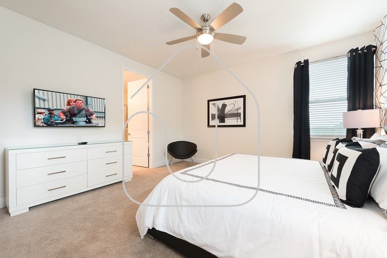 Casa 9Q c/ Piscina e Game Room — Perto da Disney