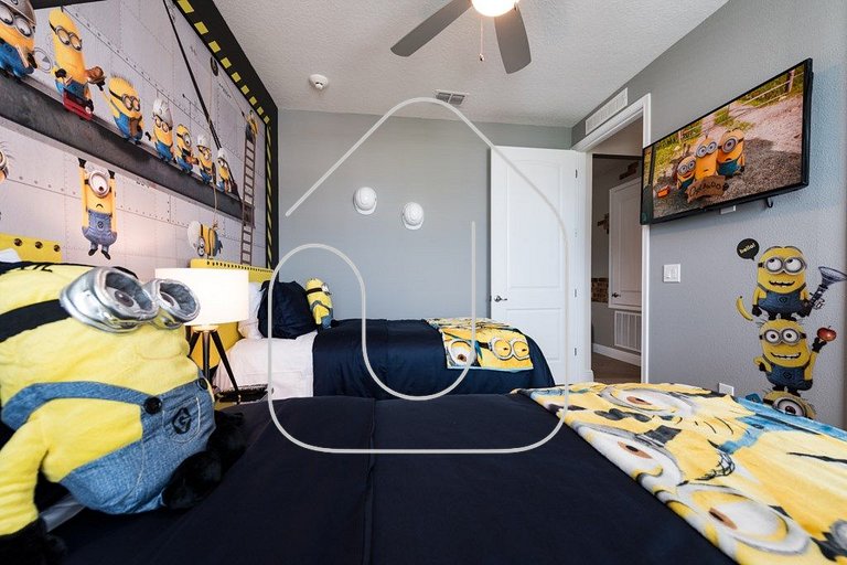 Casa 9Q c/ Piscina e Game Room — Perto da Disney