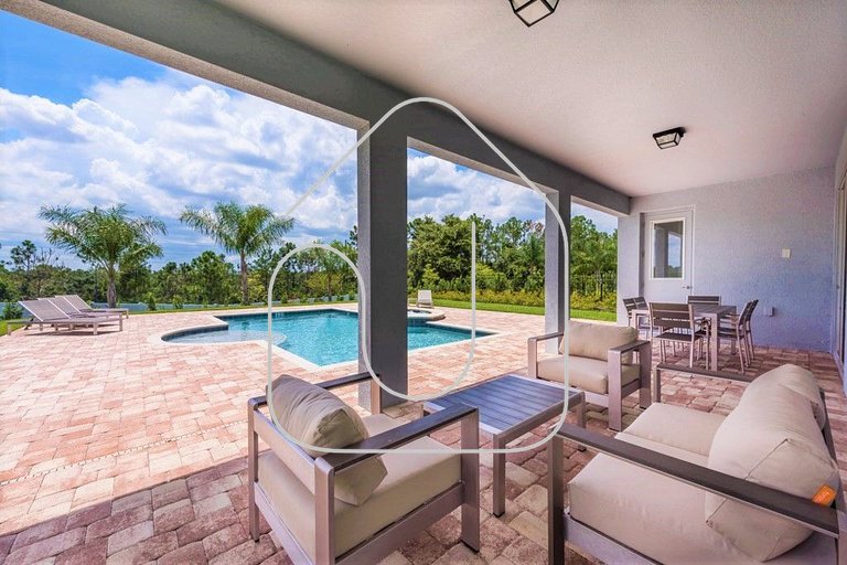 Casa 9Q c/ Piscina e Game Room — Perto da Disney