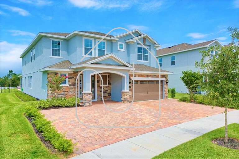 Luxurious 9BD Villa w/Game Room + Themed Rooms