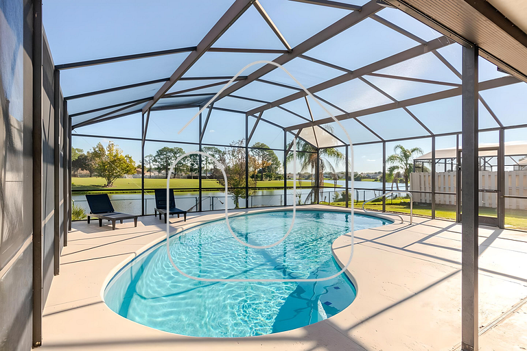 3Q/2B Vista para o Lago c/piscina | 10min->Disney