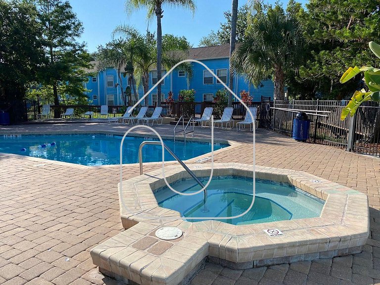 Apartamento 3 Quartos a Minutos da Disney