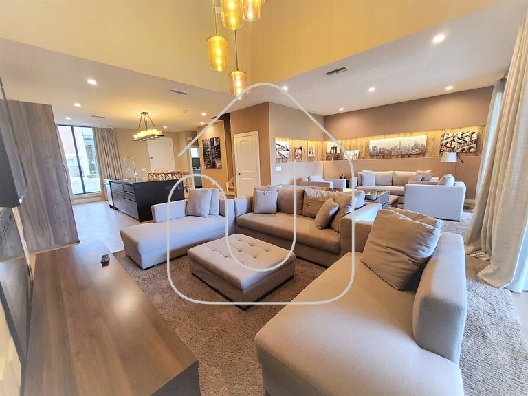 Magic Village: 3 suítes c/ jacuzzi, 6min Disney