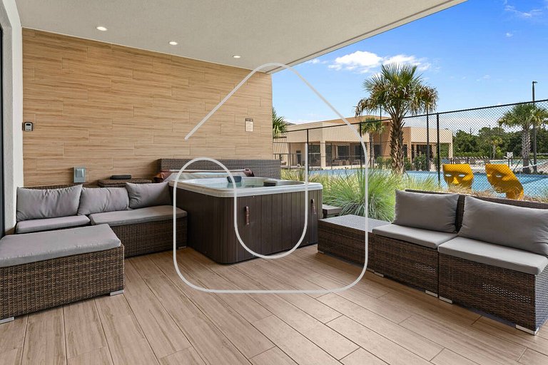 Magic Village 3BR w/ Jacuzzi & BBQ near Disney