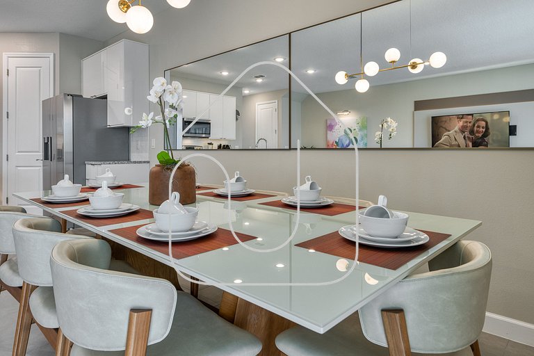 Villa Luxuosa | 4 Quartos | Perto da Disney!