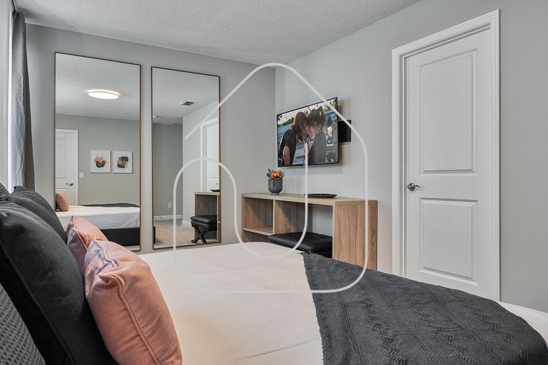 Villa Luxuosa | 4 Quartos | Perto da Disney!