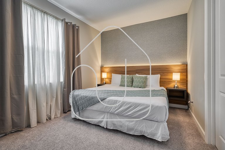 Villa Luxuosa | 4 Quartos | Perto da Disney!